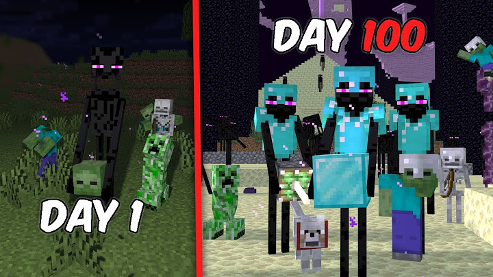 aku bertahan selama 100 hari jadi enderman di minecraft ~ serta menguak identitas asli enderman