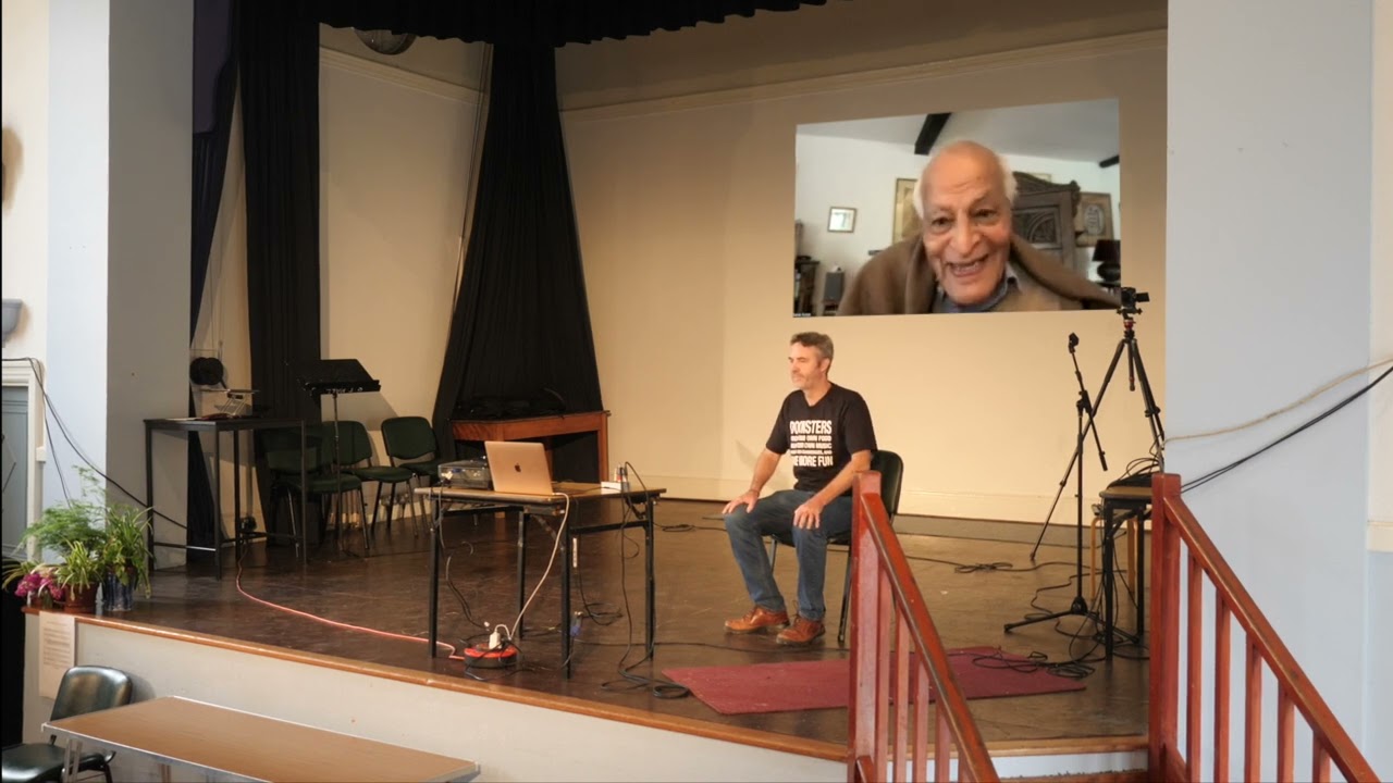 Deep Adaptation Glastonbury June 18 2023 Professor Jem Bendell and Satish Kumar in conversation