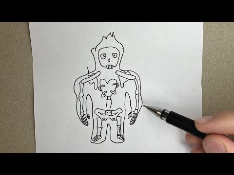 How to draw Scelly Agni from Garten of Banban 3 Very Easy