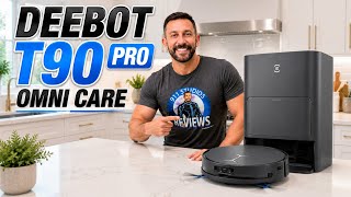 ECOVACS DEEBOT T90PRO OMNI. Automated Vacuum Cleaner  30,000Pa Suction, Dual-Tank Auto