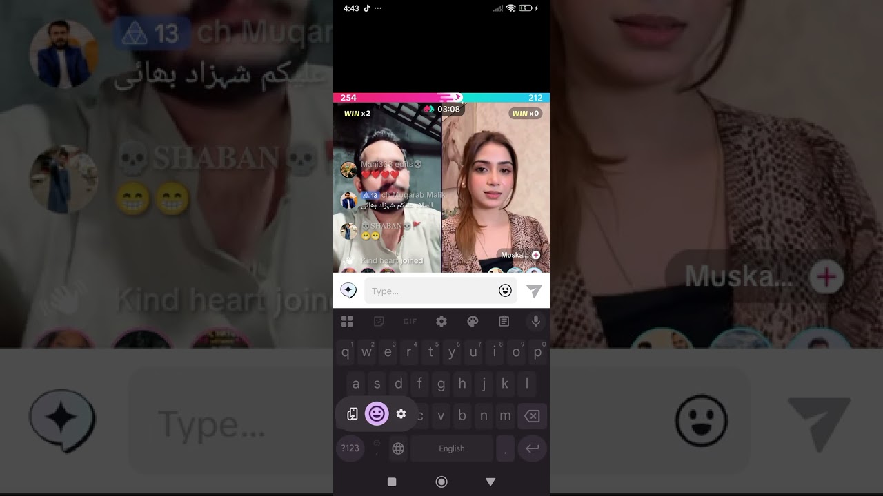 SHAHZAD BHATTI 333 vs Muskan iqbal TikTok live Matches