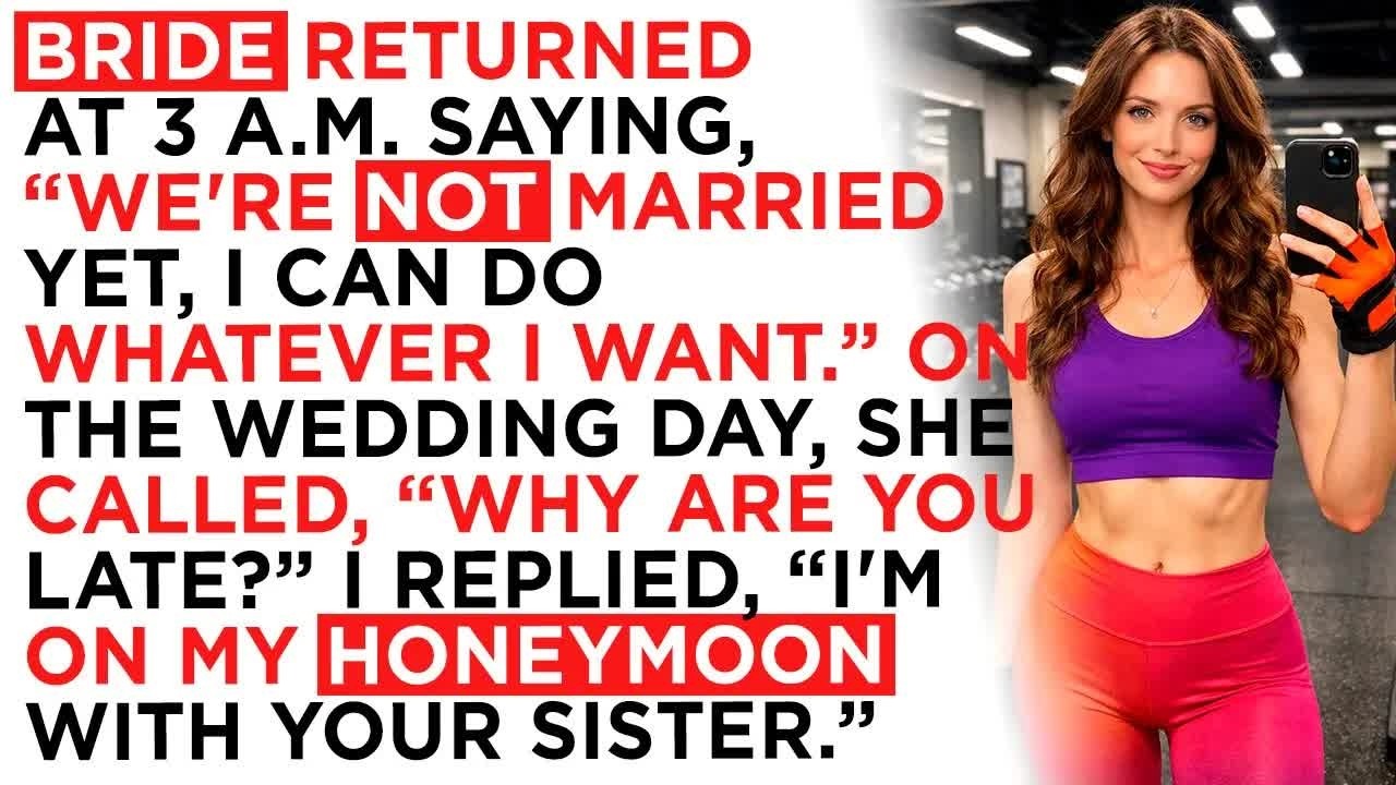 Bride returned at 3 a m  saying, “We're not married yet, I can do whatever I want ” On the weddi