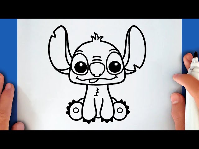 Como DESENHAR o STITCH - Como DIBUJAR a STITCH - How to DRAW STITCH 