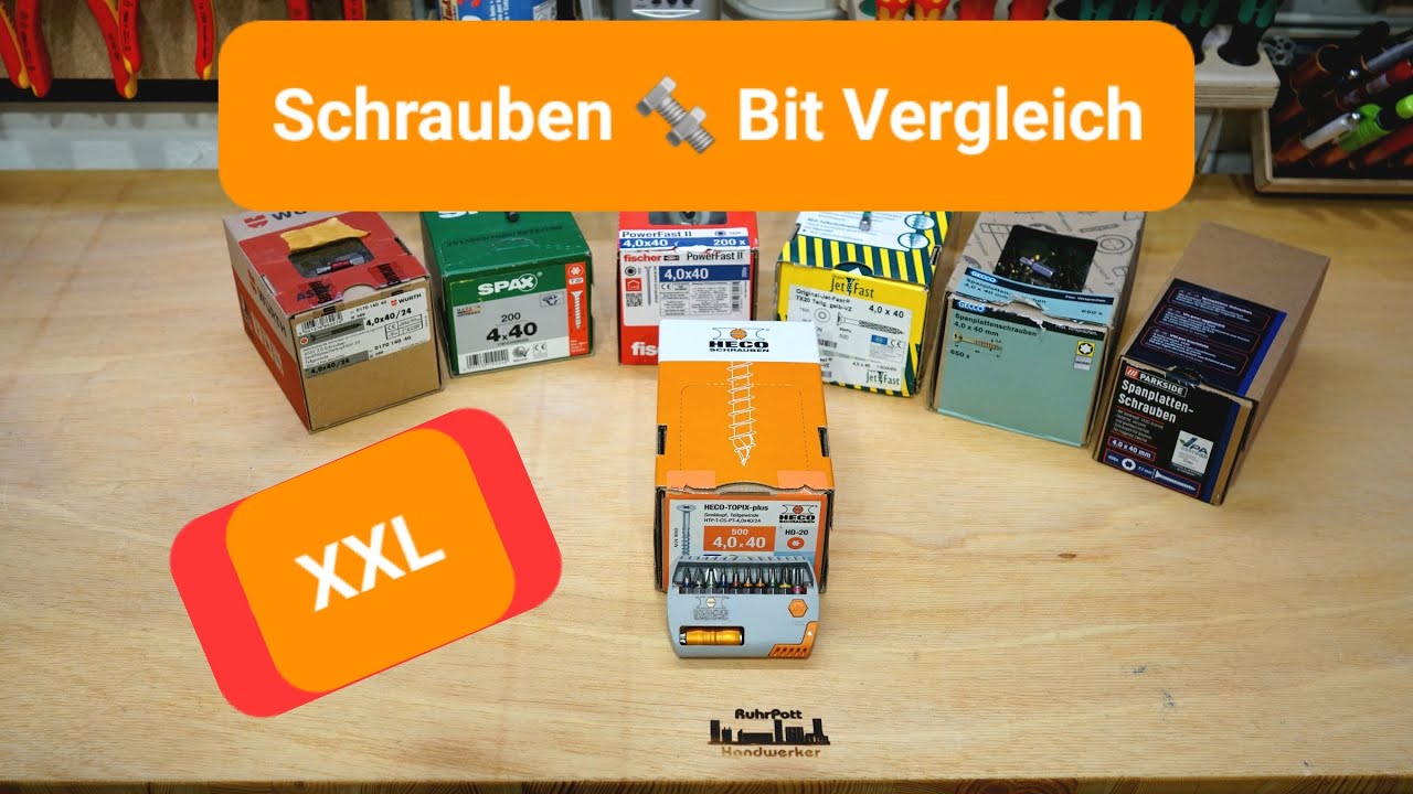 Welcher Bit ist der beste bei welcher 🔩 Schraube?