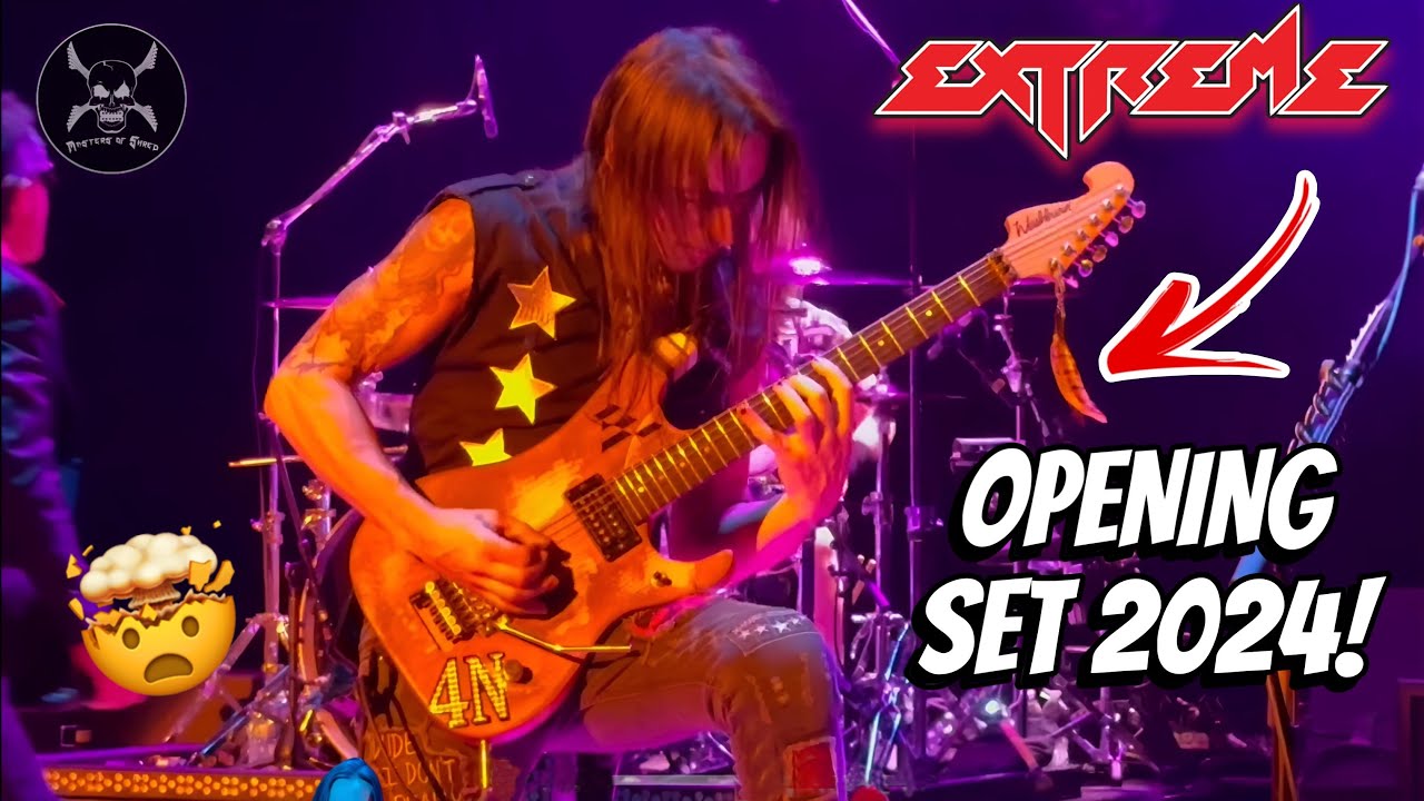 ‼️ ‼️Nuno Bettencourt SLAYS during 2024 Extreme opening set! 🙌🎸 FRONT ROW View! 🤯🎸 ​⁠