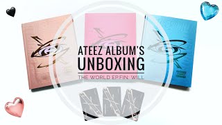 ❤️🩵 Распаковка альбомов ATEEZ (에이티즈) THE WORLD EP.FIN : WILL | Ateez album's unboxing