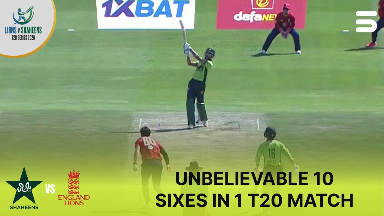 Unbelievable | 10 SIXES in 1 T20 Match 😱 | Pakistan vs England lions | Match 01 | T20I Series | ZN1K