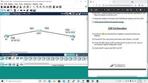 CCNA Lab: Flackbox Lab 5 – Cisco Router and Switch Basics
