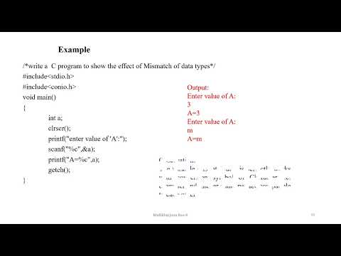 Part- 3 printf and scanf Functions (I/O) in C Language by Dr. Mallikharjuna Rao K