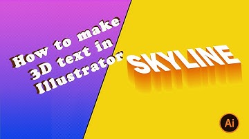 How to make 3D text in Adobe Illustrator. How to make isometric effect in illustrator tutorial