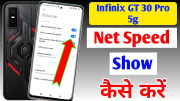 Infinix gt 30 pro 5g me net speed setting / How to show net speed in Infinix gt 30 pro/network speed