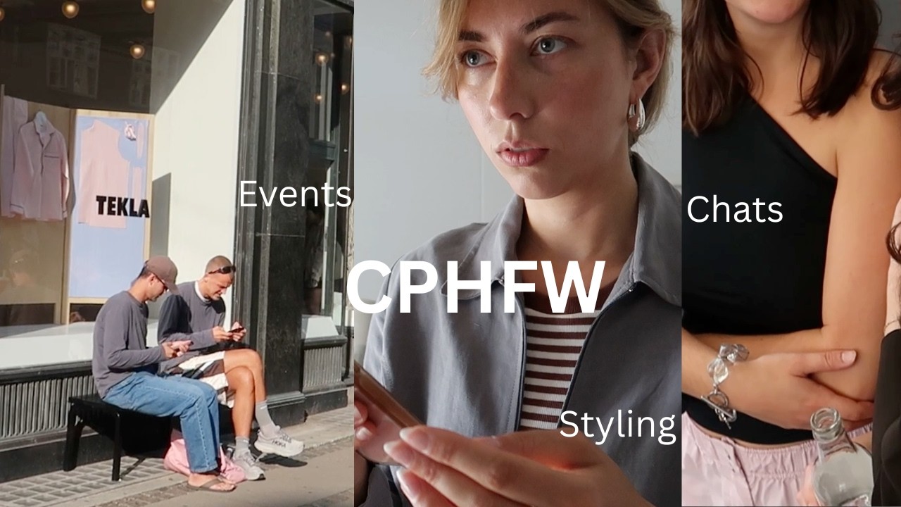 Copenhagen Fashion Week  Vlog - Working BTS, GANNI, TEKLA, Chats, Events, Live-streaming