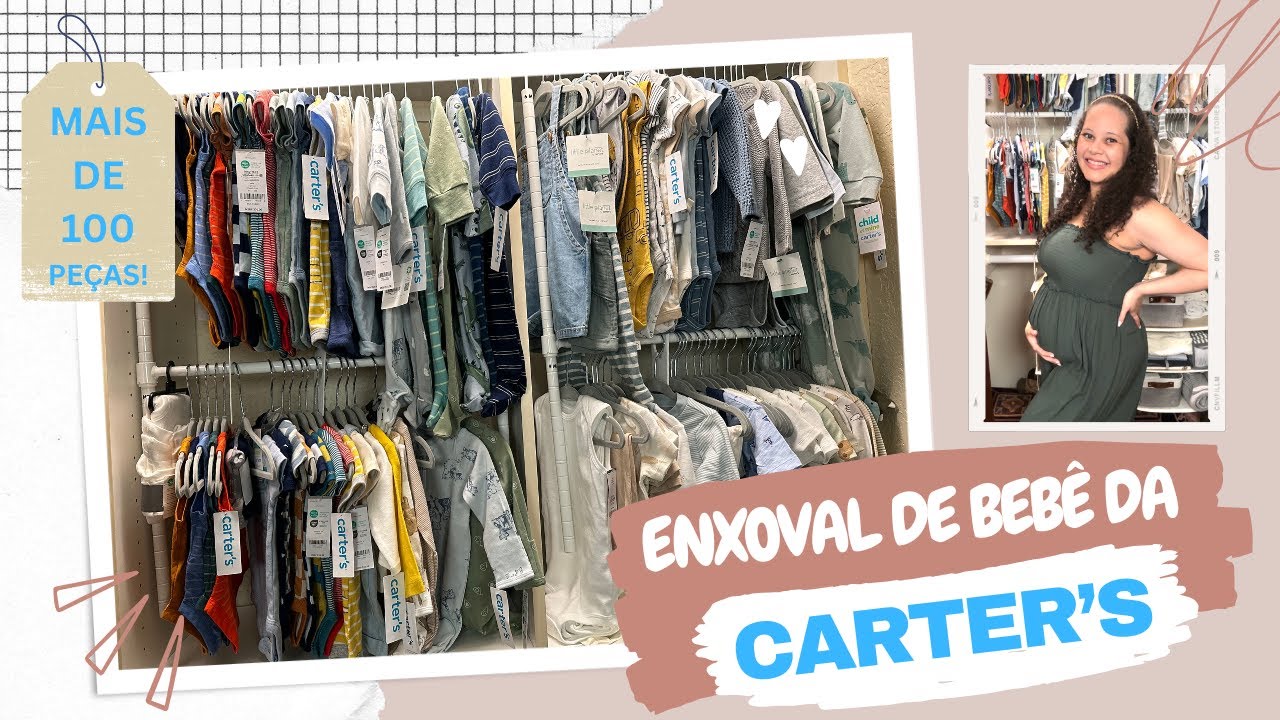 Enxoval CARTER’S de bebê (Roupas de Menino & Unissex CARTERS) 0-12 Meses, Orlando, Flórida EUA, 2024