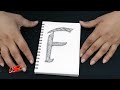 Zentangles Alphabets F for beginners | alphabet doodle art zentangle patterns | JK Arts 1854