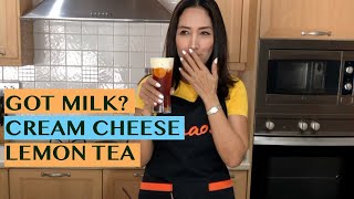 3 DIFFERENT WAYS TO MAKE LEMON TEA:  LEMON TEA, SPARKLING LEMON TEA AND CREAM CHEESE LEMON TEA