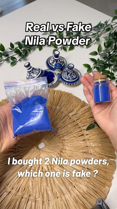 Real vs Fake Nila Powder  #moroccanbeauty #diyskincare #glowingskin #naturallooking