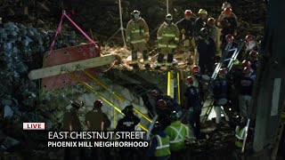 Search continues into the night for trapped man in downtown Louisville