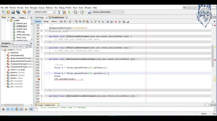 Java Swing Example3 : Jpanel String To float and float to string