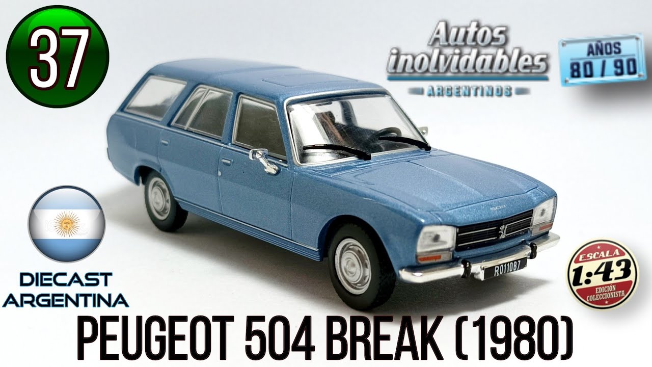 #37 Peugeot 504 Break (1980) 1/43 - Autos Inolvidables Argentinos - Años 80/90