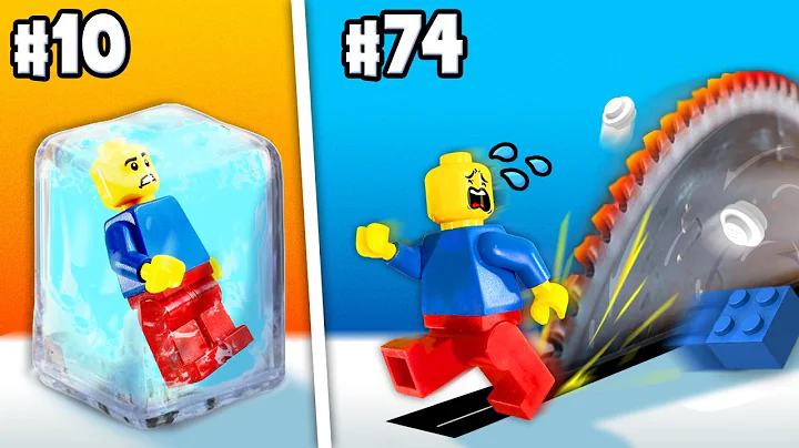 DESTROYING LEGO Minifigures 100 Ways
