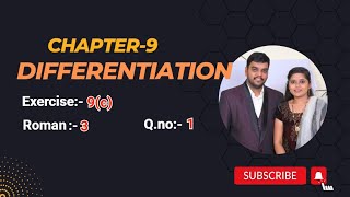 Q.no:-1#3rd Roman #exercise-9(c)#chapter-9#differentiation# intermediate-1B