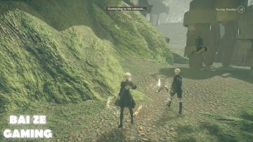 Nier Automata Walkthrough Part 9 - Training with Father Servo! The Coolest Priest You