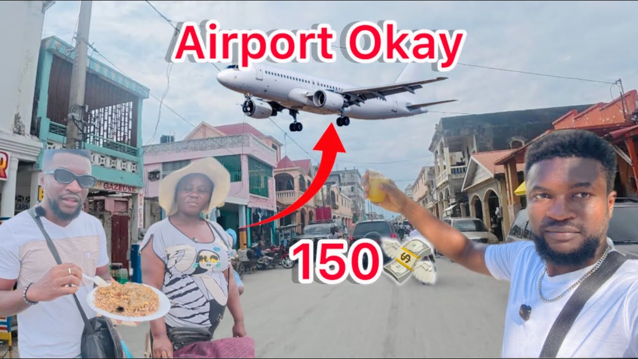 Aiport Okay✈️ avèk 150 💸Mwen manje mwen manje vant deboutonnen