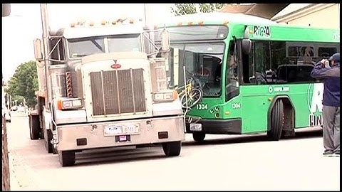 RIPTA bus collides with tractor-trailer