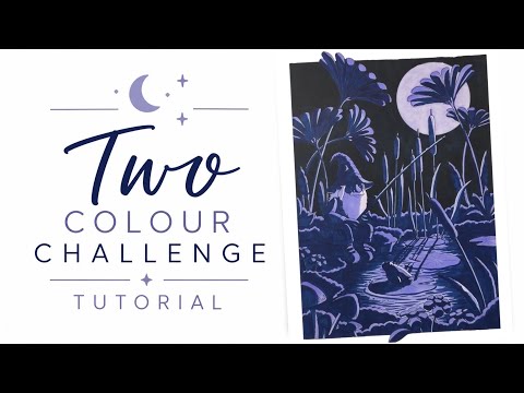 I Tried Creating Moonlight Using Only 2 Colours