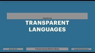 Transparent Languages