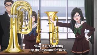 Sound! Euphonium - Hazuki Katou gets paired up with Tuba-kun with the help of Asuka Tanaka