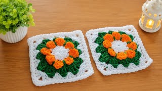 Amazing Chrochet Granny square step by step part 2 for beginners 🪡🧶| Easy Chrochet ideas