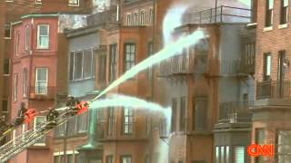 Two firefighters die in smoky Boston brownstone fire