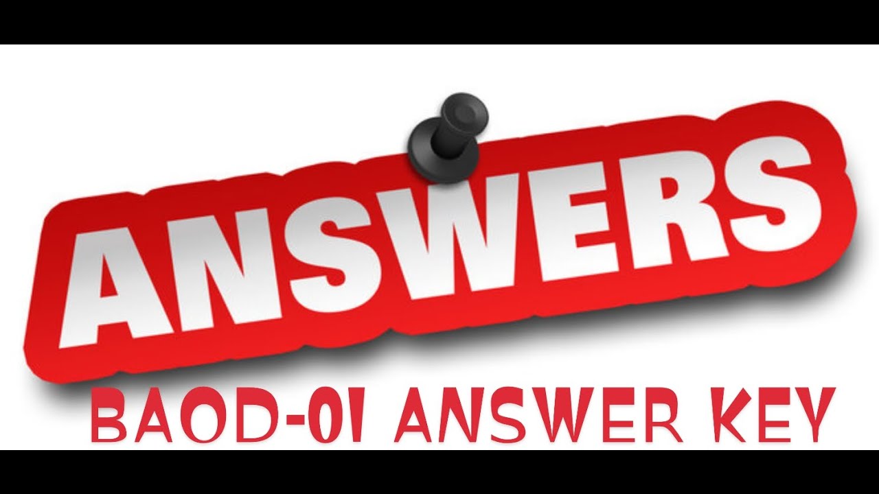 BAOD-01 Answer key ll Osou online exam