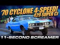 429 Super Cobra Jet 4-Speed 1970 Cyclone Spoiler | 750HP Mercury Goes 11s on Stock Tires!