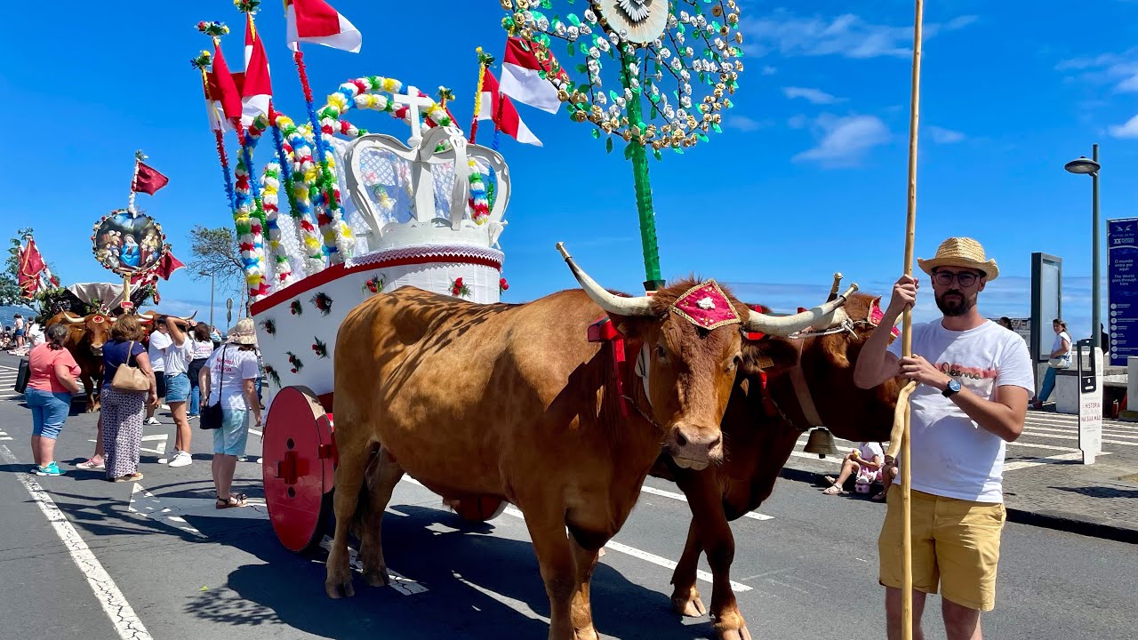 LIVE: Cortejo Etnográfico🕊️ das Freguesias de Ponta Delgada, São Miguel Açores 🇵🇹- 12.07.2025