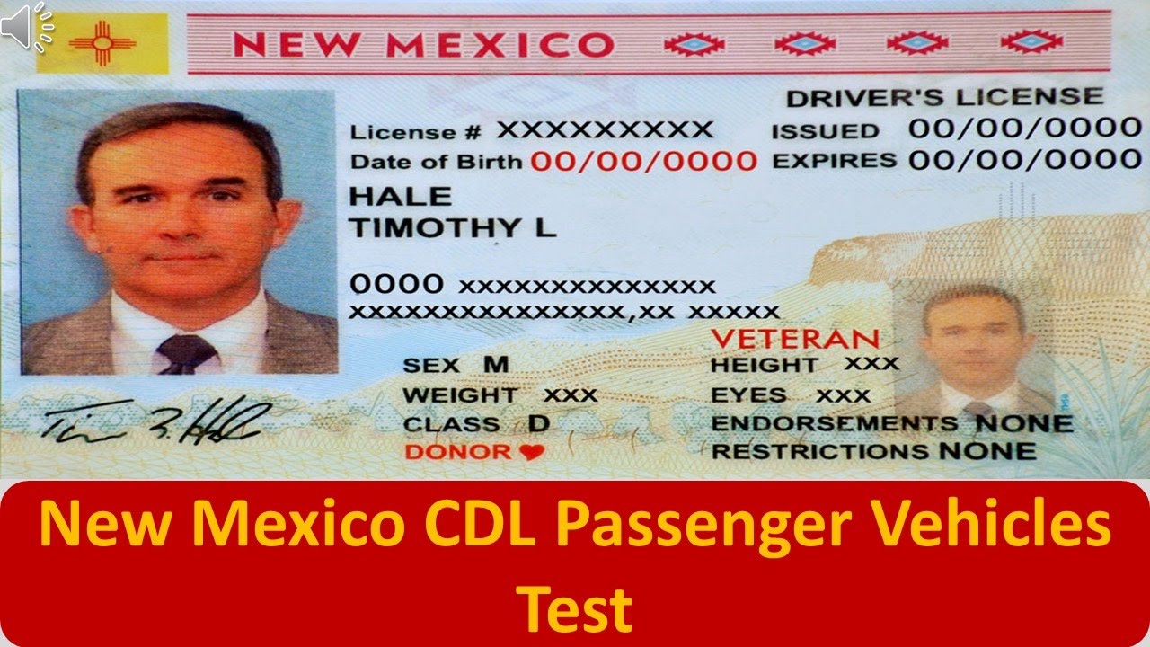 New Mexico CDL Passenger Vehicles Test - YouTube