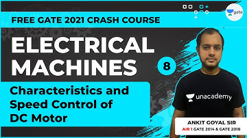 Characteristics and Speed Control of DC Motor | Lec 8 | Electrical Machines | GATE 2021 Crash Course