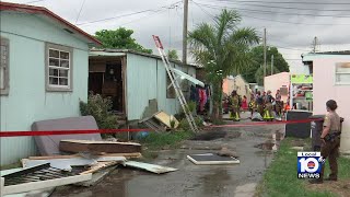 Family including 3 children displaced following mobile home fire