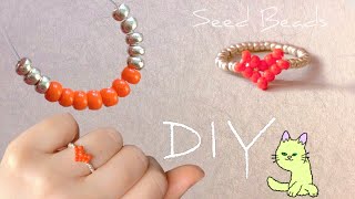 Easy Beaded Heart Ring: Seed Bead Heart Ring Tutorial