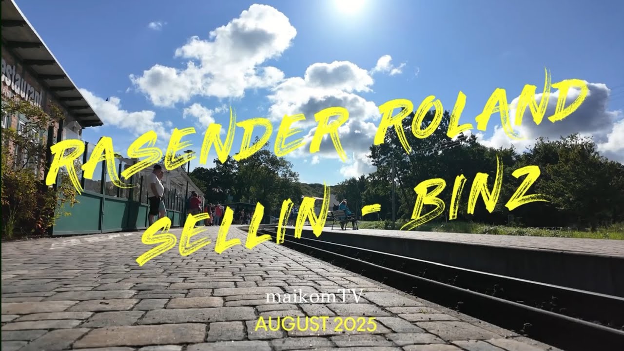 Eine Fahrt mit dem RASENDEN ROLAND von SELLIN nach BINZ #rügen #dampflok  #dampflokomotive #ostsee