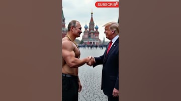 Donald Trump and Vladimir Putin at red square | ai generated video | ai video | ai presidents  #ai