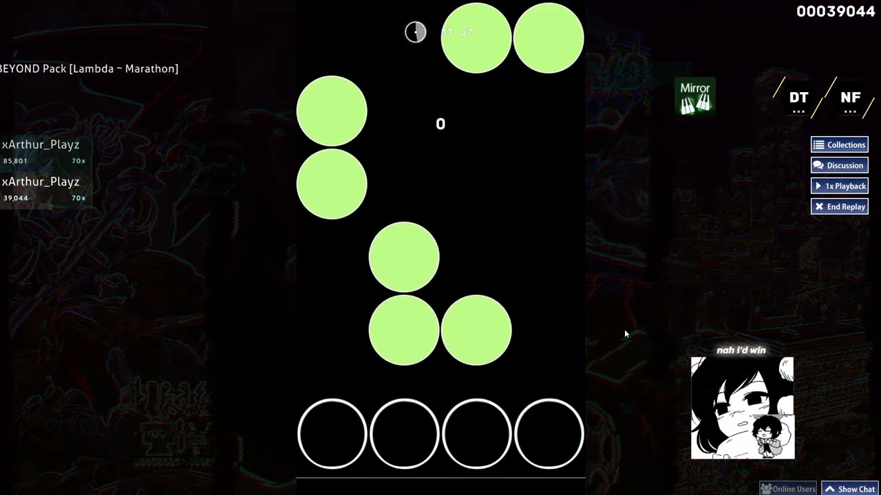 Lambda Dan +DTNFMR 34.42% acc || osu!mania