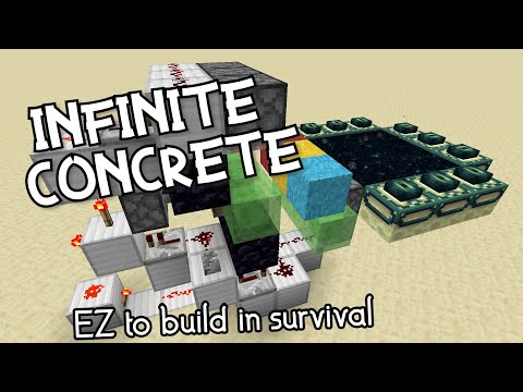 Concrete Duplicator - How to Break the End Portal | Minecraft 1.15 Java