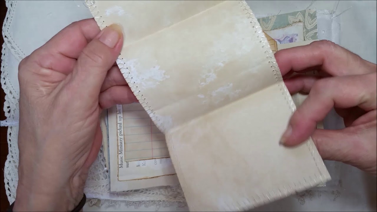 Fabric Journal with vintage graphics