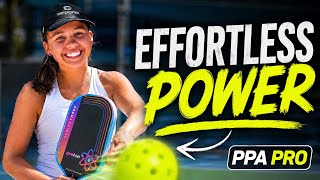 How Pros Generate Power WITHOUT Swinging Hard