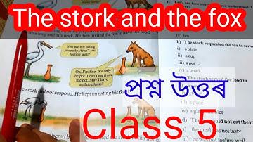 Class 5 English lesson 4 Questions answer || The stork and the fox | #class4 #English #stork #fox