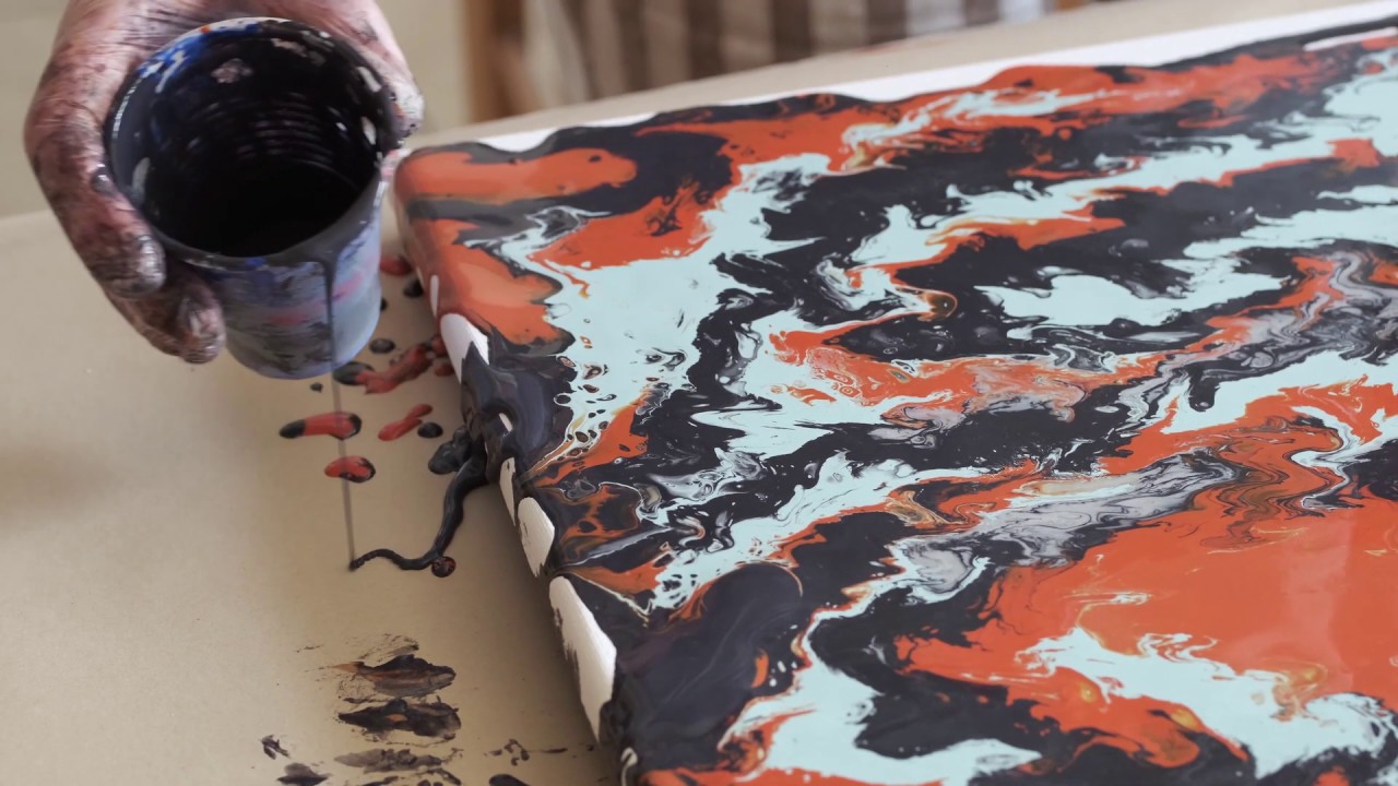 Acrylic Pour on Canvas YouTube