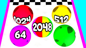 SPOTTED BALL RUN 2048 | Gameplay Walkthrough Part 1 Levels 3-6 "Android,iOS"