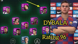 DYBALA, Max Level Rating 96 |Pes mobile 2020